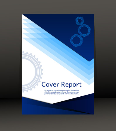 Template Design for Cover Report. Flyer. Poster in A4 size. Vector, illustration.のイラスト素材