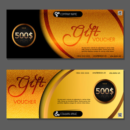 Gift voucher. Vector, illustration.のイラスト素材