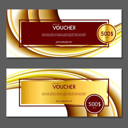 Gift voucher. Vector, illustration.のイラスト素材