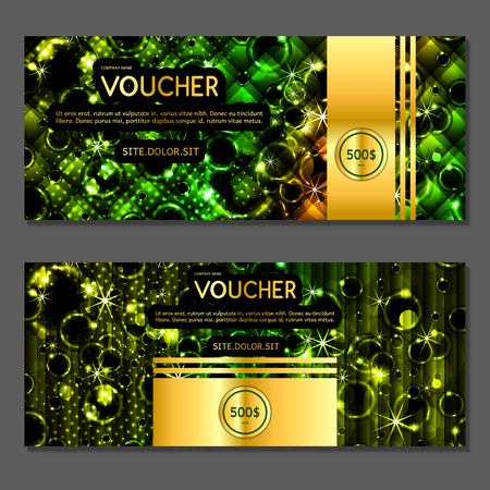 Gift voucher. Vector, illustration.のイラスト素材