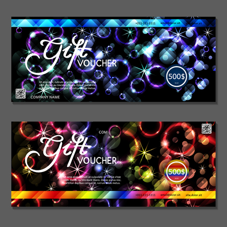 Gift voucher. Vector, illustration.のイラスト素材
