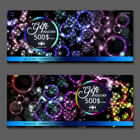 Gift voucher. Vector, illustration.のイラスト素材