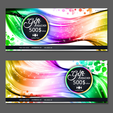Gift voucher. Vector, illustration.のイラスト素材