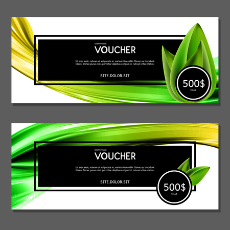 Gift voucher. Vector, illustration.のイラスト素材