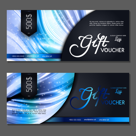 Gift voucher. Vector, illustration.のイラスト素材