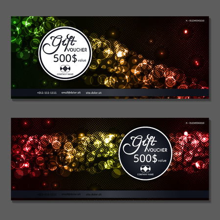 Gift voucher. Vector, illustration.のイラスト素材