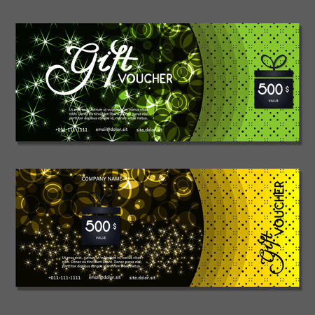 Gift voucher. Vector, illustration.のイラスト素材