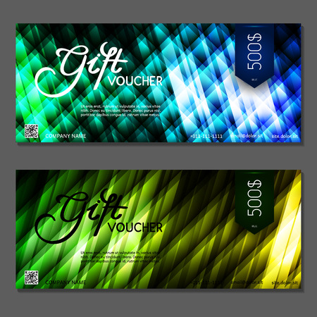 Gift voucher. Vector, illustration.のイラスト素材