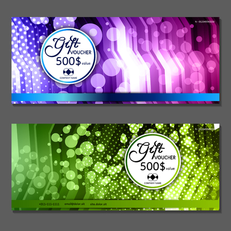 Gift voucher. Vector, illustration.のイラスト素材