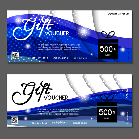 Gift voucher. Vector, illustration.のイラスト素材