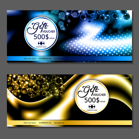 Gift voucher. Vector, illustration.のイラスト素材