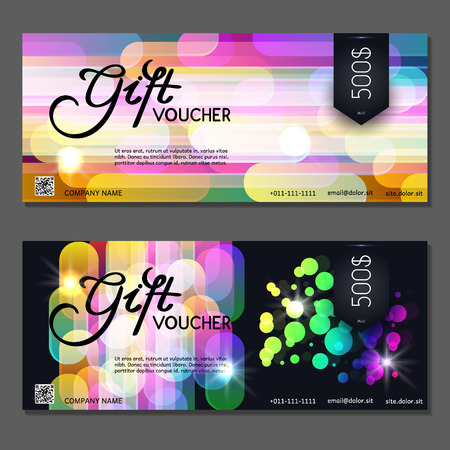 Gift voucher. Vector, illustration.のイラスト素材