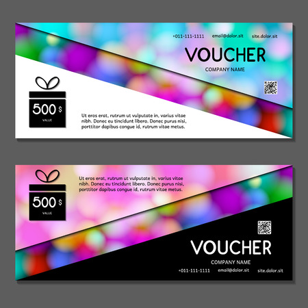 Gift voucher. Vector, illustration.のイラスト素材