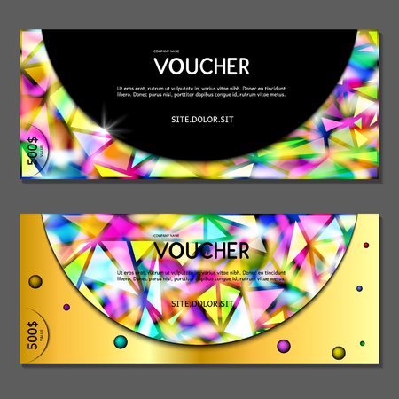 Gift voucher. Vector, illustration.のイラスト素材