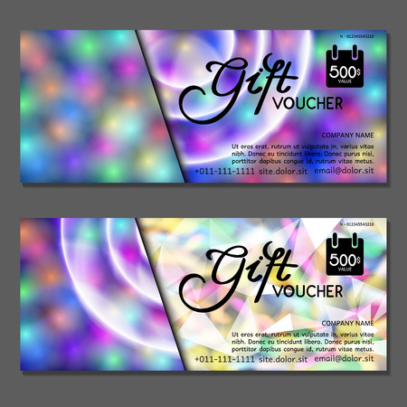 Gift voucher. Vector, illustration.のイラスト素材