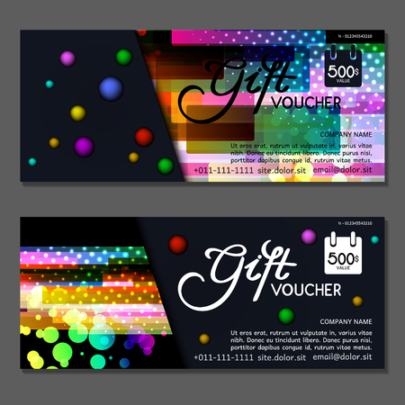 Gift voucher. Vector, illustration.のイラスト素材
