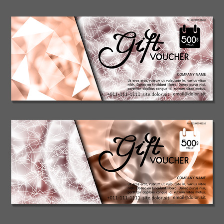 Gift voucher. Vector, illustration.のイラスト素材