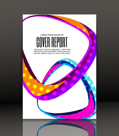 Template design for cover. Banner in A4 size. Abstract background. Vector, illustration.のイラスト素材