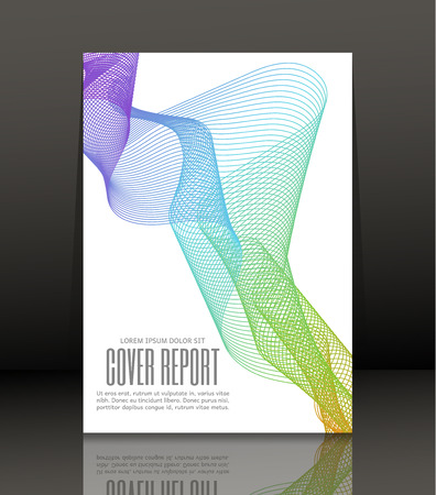 Template design for cover. Banner in A4 size. Abstract background. Vector, illustration.のイラスト素材