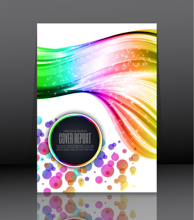 Template design for cover. Banner in A4 size. Abstract background. Vector, illustration.のイラスト素材