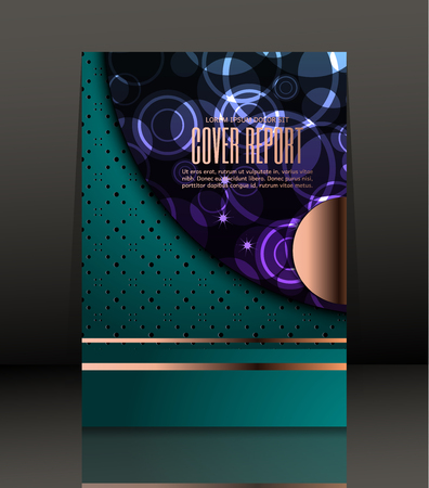 Template design for cover. in A4 size. Abstract background.のイラスト素材