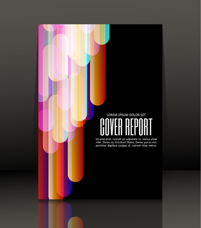 Template design for cover. Banner in A4 size. Abstract background. Vector, illustration.のイラスト素材