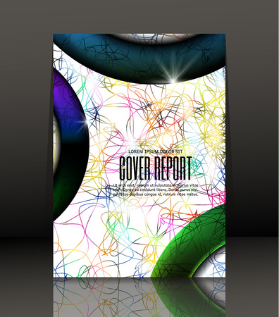 Template design for cover. Banner in A4 size. Abstract background. Vector, illustration.のイラスト素材