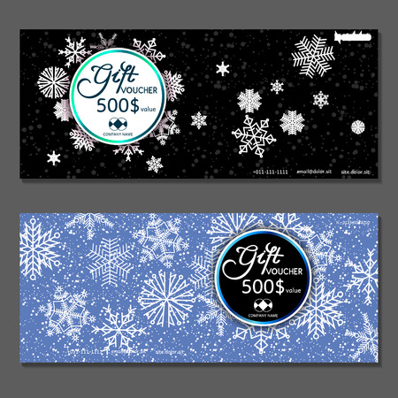 Gift voucher. Vector, illustration.のイラスト素材