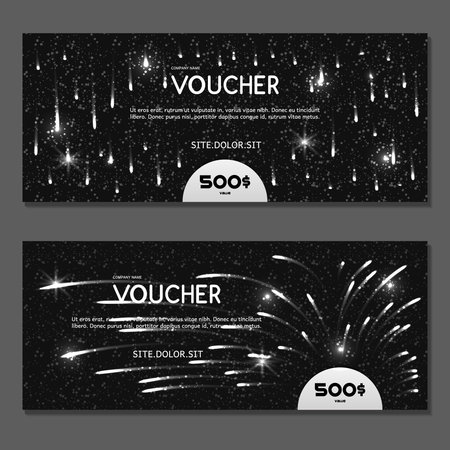 Gift voucher. Vector, illustration.のイラスト素材