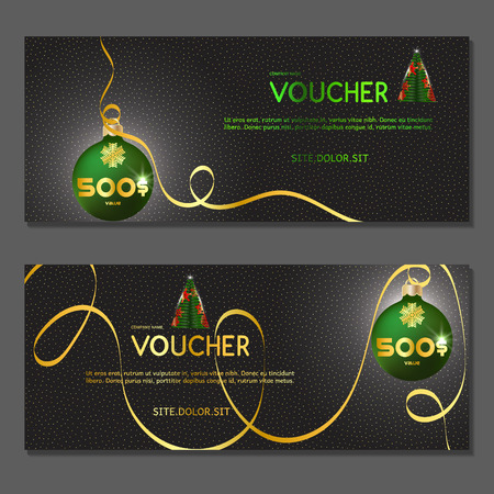 Gift voucher. Vector, illustration.のイラスト素材