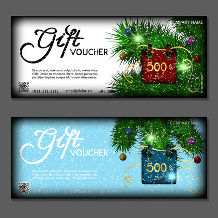 Gift voucher. Vector, illustration.のイラスト素材