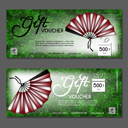 Gift voucher. Vector, illustration.のイラスト素材