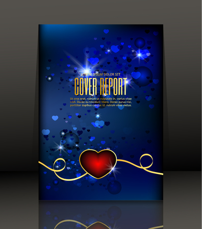 Template design for cover. Banner in A4 size. Abstract background. Vector, illustration.のイラスト素材