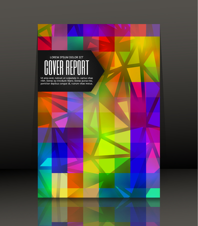 Template design for cover. Banner in A4 size. Abstract background. Vector, illustration.のイラスト素材