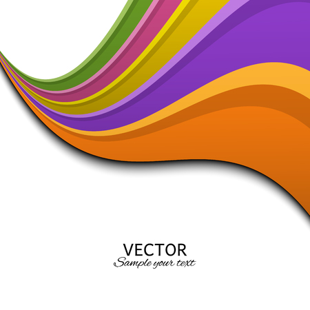 Colorful abstract background. Vector. Waves. Wavy lines.のイラスト素材