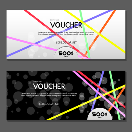 Gift voucher. Vector, illustration.のイラスト素材