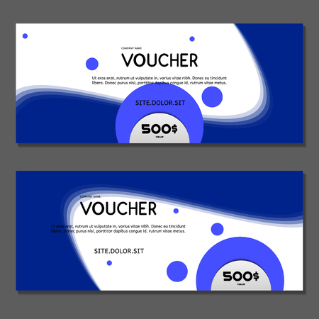 Gift voucher. Vector, illustration.のイラスト素材