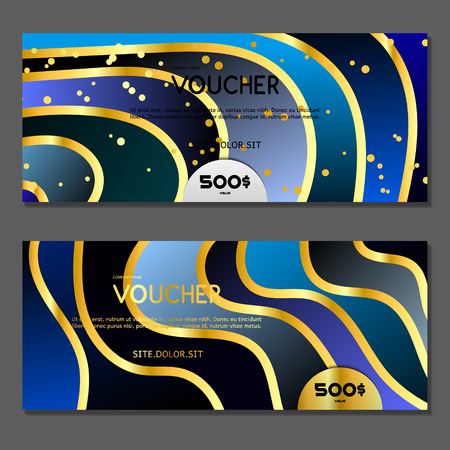 Gift voucher. Vector, illustration.のイラスト素材