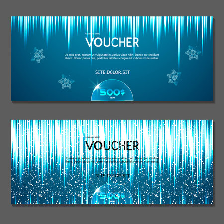 Gift voucher. Vector, illustration.のイラスト素材