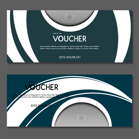 Gift voucher. Vector, illustration.のイラスト素材