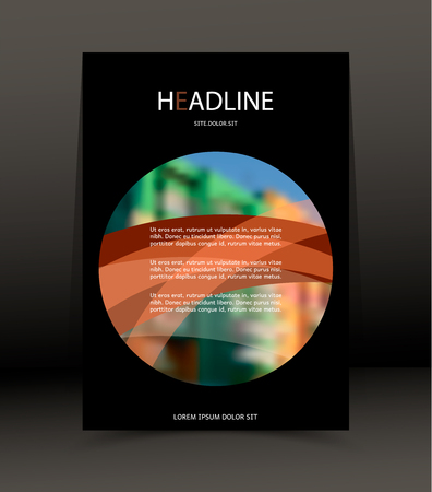 Abstract background for brochure, cover. Template for the poster. Vector.のイラスト素材