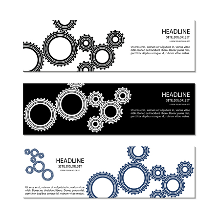 Banner template. Vector.のイラスト素材