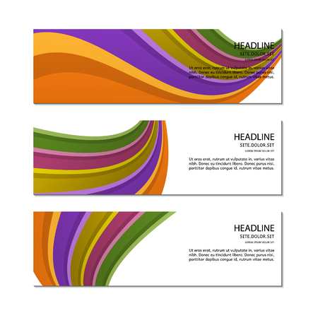 Banner template. Vector.のイラスト素材