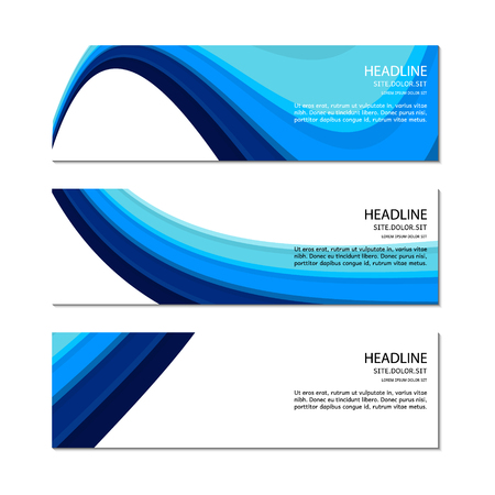 Banner template. Vector.のイラスト素材