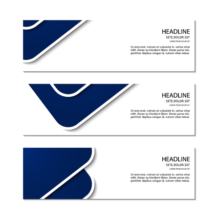 Banner template. Vector.のイラスト素材