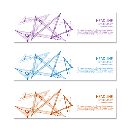 Banner template. Vector.のイラスト素材