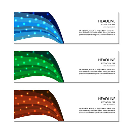 Banner template. Vector.のイラスト素材