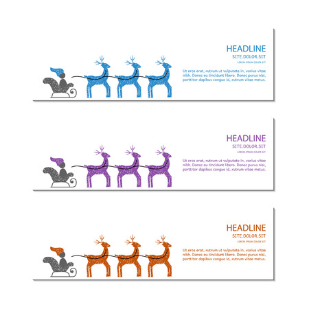 Banner template. Vector.のイラスト素材