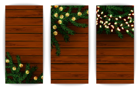 Vertical postcard with wooden background.のイラスト素材