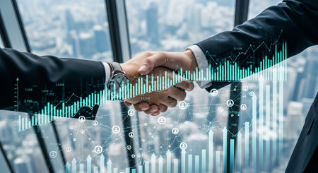 Realistic cozy workspace scene with coffee mug created with AIの写真素材